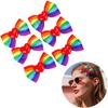 Jumbo Large Rainbow Hair Clips Elastic Ribbon Hair Band Hair Pins Rainbow Hair Bow Ties  Party