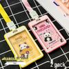 Panda-Schule All-in-One Lanyard: Doppelseitiger transparenter Kartenhalter mit großem Platz für Zugangs- & Essenskarten