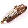 Ma Huang Shi Adjustable 4.5CM Wide Brown Vintage Chain Pattern Bag Strap MHS-F-49