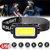 Super Bright Mini COB Headlamp Type-C Charging Headlights 300LM 18650 Head Torch Camping Emergency Portable Waterproof Lantern