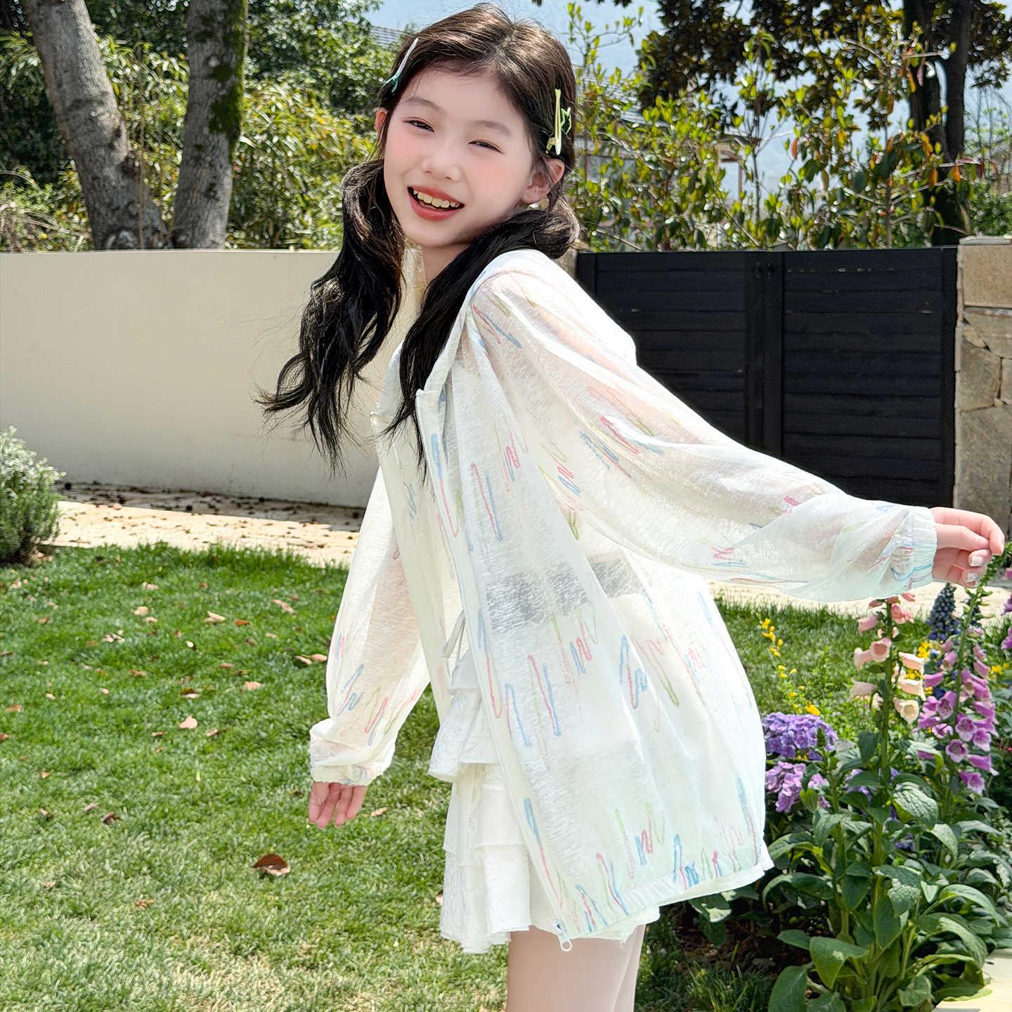 Girls  Long Sleeve UV Protection Jacket - Summer 2026 Collection 130
