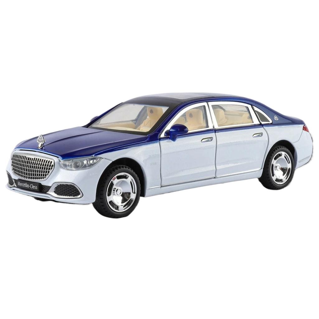 1/24 Maybach S680 Key Control Alloy Model Car Toy Diecasts Metal Casting Sound and Light Pull Back Car Toys for Children Vehicle