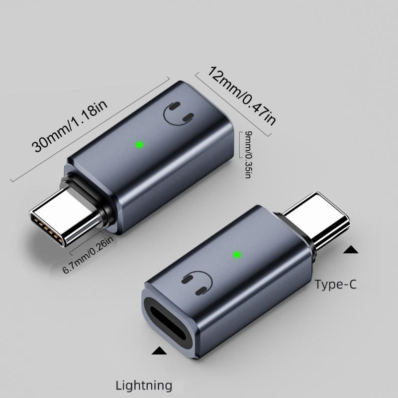 USB Type C To 8Pin Male to Female Headphone Music Adapter for Cellphone Tablet