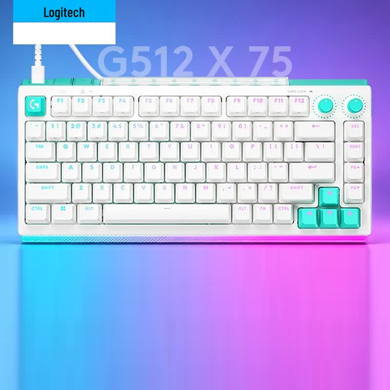Logitech G512 X Customizable 75% Wired RGB Hot-Swappable Mechanical Keyboard