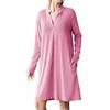 Autumn and Winter Women's V-neck Long-sleeved Loose Dress