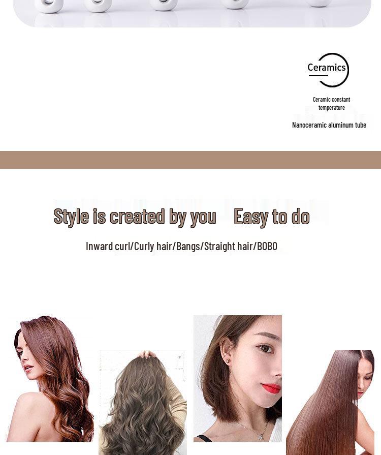 Aluminum Ceramic Round Brush for Styling, Curling & Hairdressing