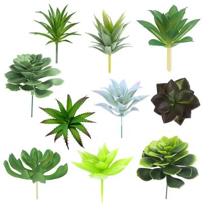 Diy Simulated Succulent Plant Head 1-2 Yuan, Mini Fake Succulent Bonsai With Flowers, Supermarket Decorations