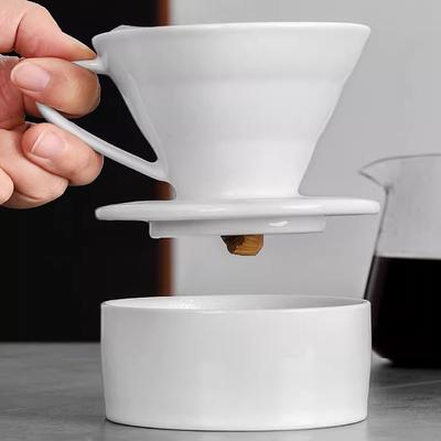 Kaffee Filter Tasse Halter Wiederverwendbare Siebträger Espresso Kaffee Tropf Trichter Keramik Accesorios Cafe Coffeeware