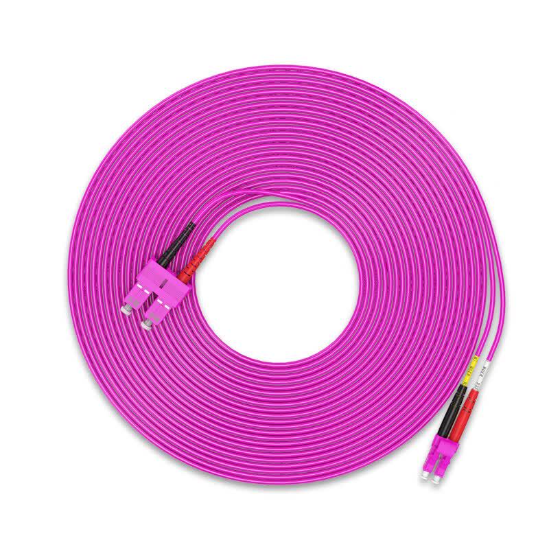Shengwei OM4 Multimode Dual-Core 10G LC-SC Fiber Optic Patch Cable