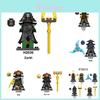 Rox Kur Ninjas Set Personalizado de Bloques de Construcción de Plástico DIY Para Niños y Coleccionistas