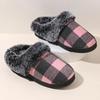 Fashion Thicken Plush Wrap Toe Women's Warm Slippers Winter Home Casual Soft Sole Fuzzy Slides Indoor House Non Slip Cotton Slippers