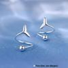 925 Sterling Silver Fishtail Earrings for Women - New 2024 High-End Light Luxury Design