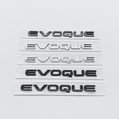 3D ABS Letters EVOQUE Car Sticker Rear Trunk Badge Sticker Car Rear Emblem Decal for R-ANGE RO-VER P250 P300 Styling Accessories