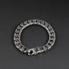 Wielorozmiarowa Vintage Męska Bransoletka Łańcuchowa Cuban Link Punkowa Stal Nierdzewna Męska Opaska na Nadgarstek Bransoletki Bangle Biżuteria Wikingowska