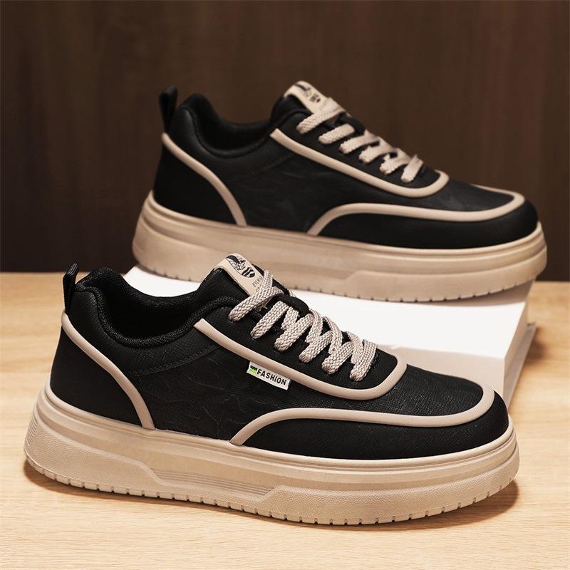 

Men s shoes 2025 new autumn outdoor walking fashion casual board shoes men s platform work work flat tide shoes 39