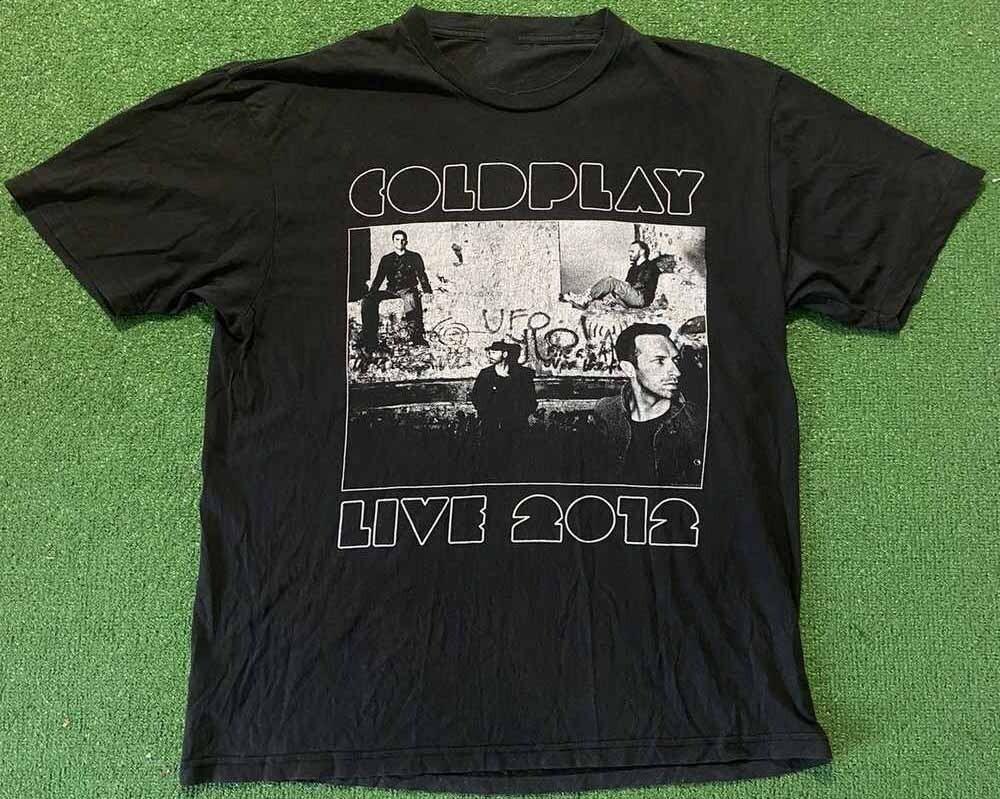 Live 2012 Coldplay Band Tour Shirt Black Unisex S-5XL EM0619 XXXXL
