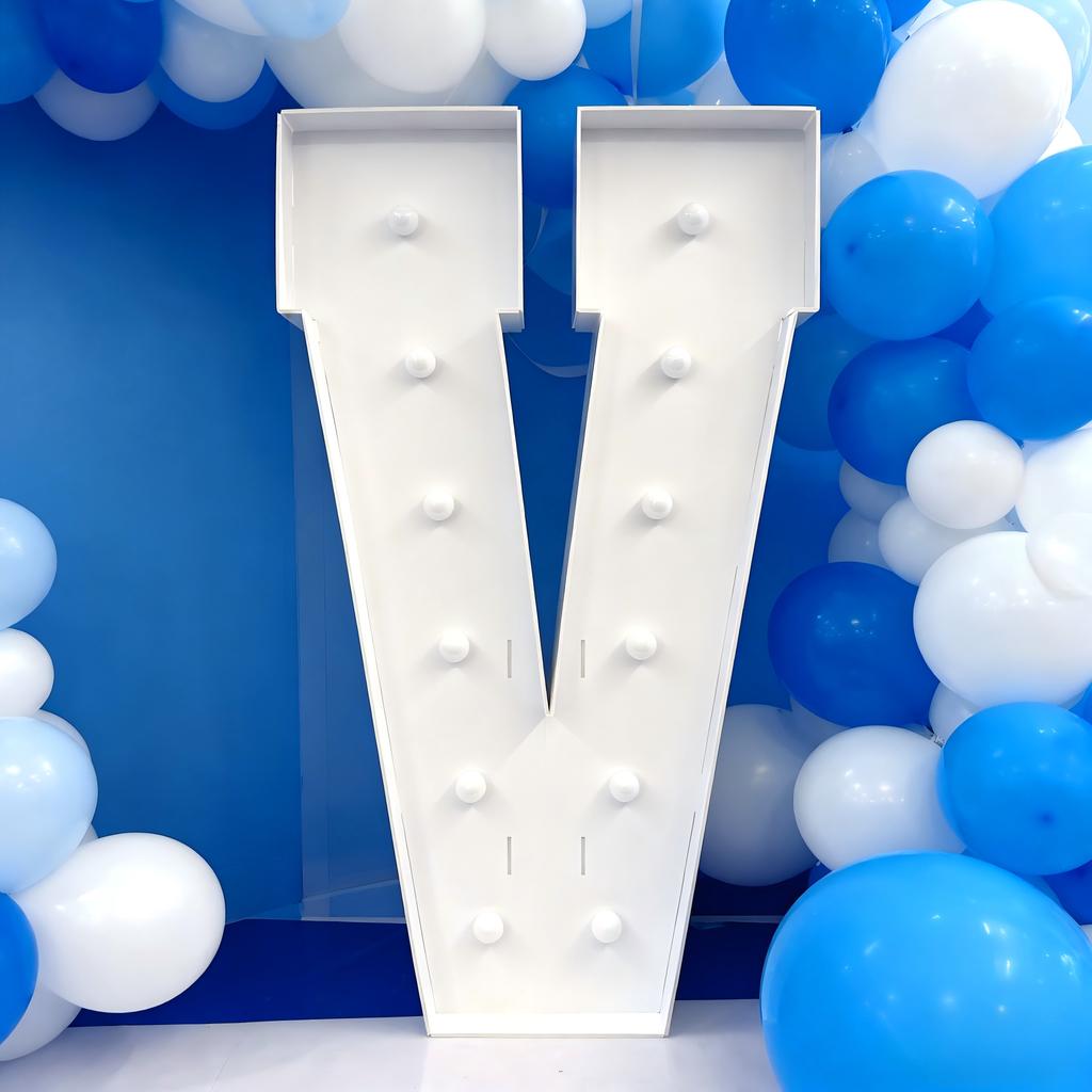 With Warm Lights 1Pc 120cm DIY LED Letter Light 3D KT Board Party Decoration Suitable for Birthday Party,Anniversary DIY Gifts