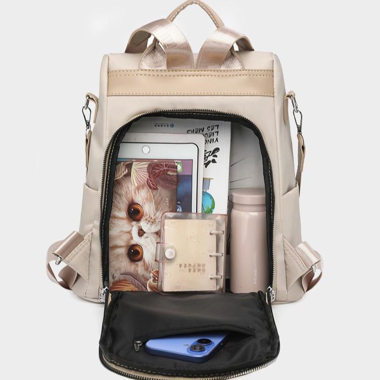 Korean-Inspired High-End Women's Urban Commuter Backpack - Fashionable & Spacious Schoolbag
