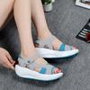 Fashion 2024 Summer New Women's Casual Shoes Matsuke Thick Sole Slope Heel Women's Fish Mouth Breathable Sandals