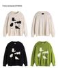 Amerikanischer Retro Cartoon Katze Jacquard Strickpullover für Damen & Herren - Herbst/Winter Trendige Lockere Jacke
