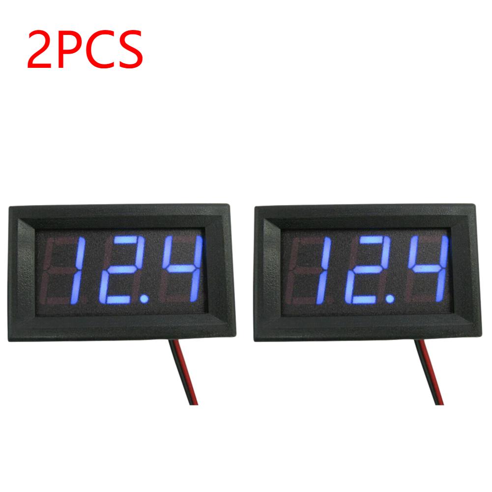 1-5PCS Digital Voltmeter DC 4.5V to 30V Digital Voltmeter Mini Voltage Panel Meter For 6V 12V Electromobile Boat Motorcycle Car