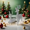 Resin Deer Statue for Christmas Holiday Mantel Tabletop Home Decor