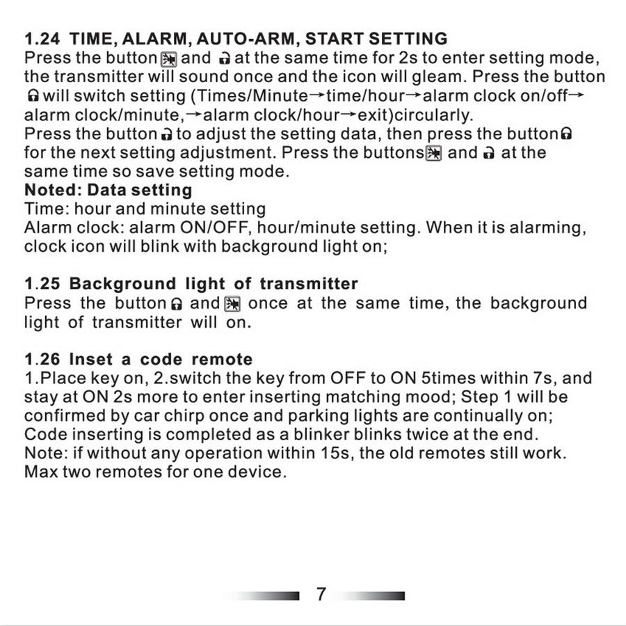 Universal 12V 2-Way Car Alarm Security System Remote Engine Start Anti-hijacking