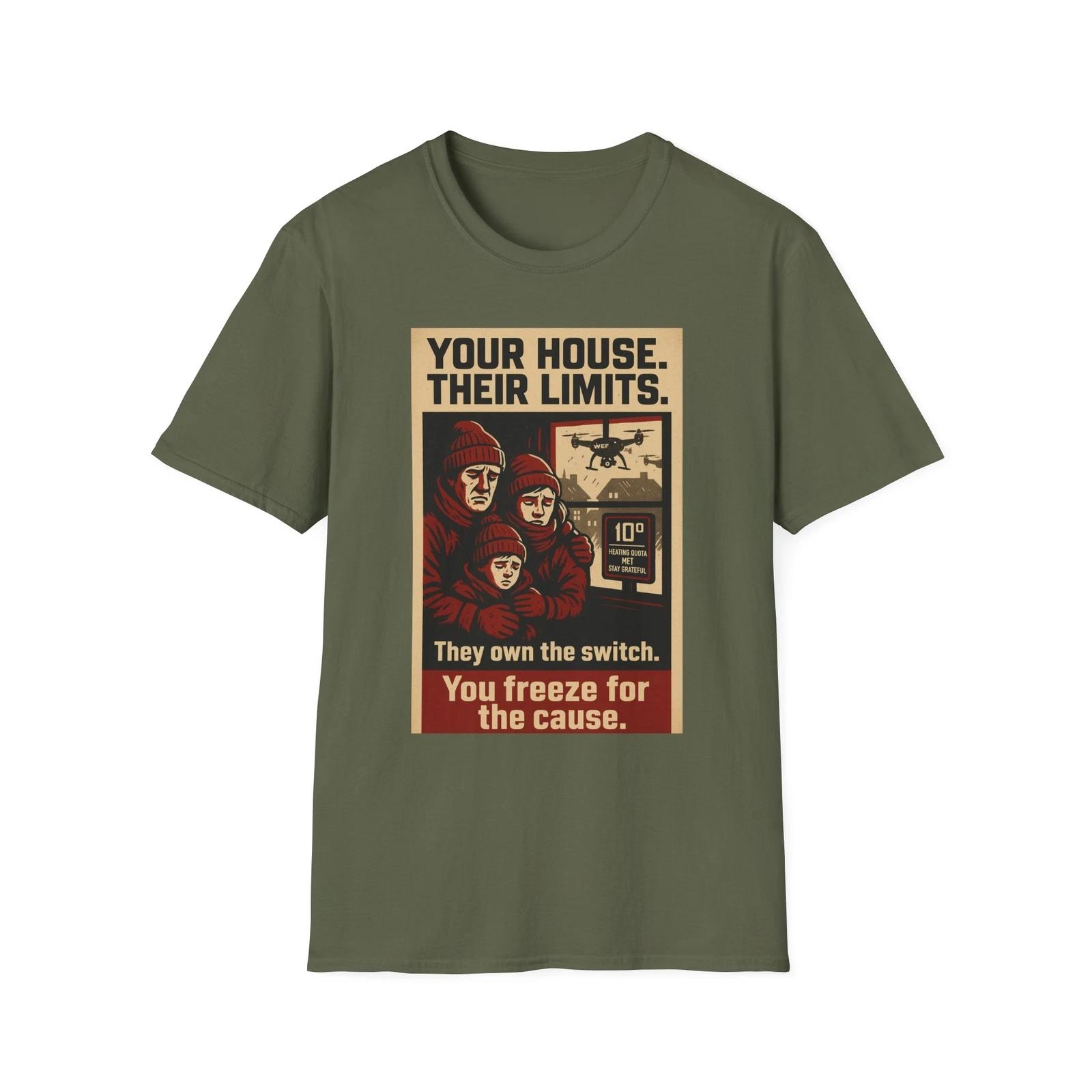

Your Home Their Limits Shirt, American Patriotic Tee, Resist Global Control Tee XL