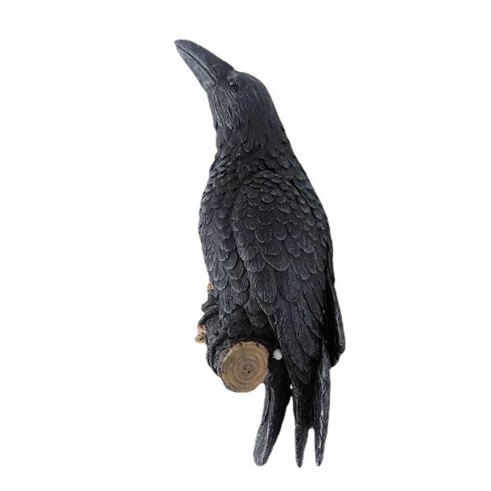 Black Raven Statue Resin Bird Statue Creative   Home