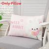 Cartoon Tulip Bear Rabbit Seat Cushion With Ice Silk Fabric For Office And Car Comfort