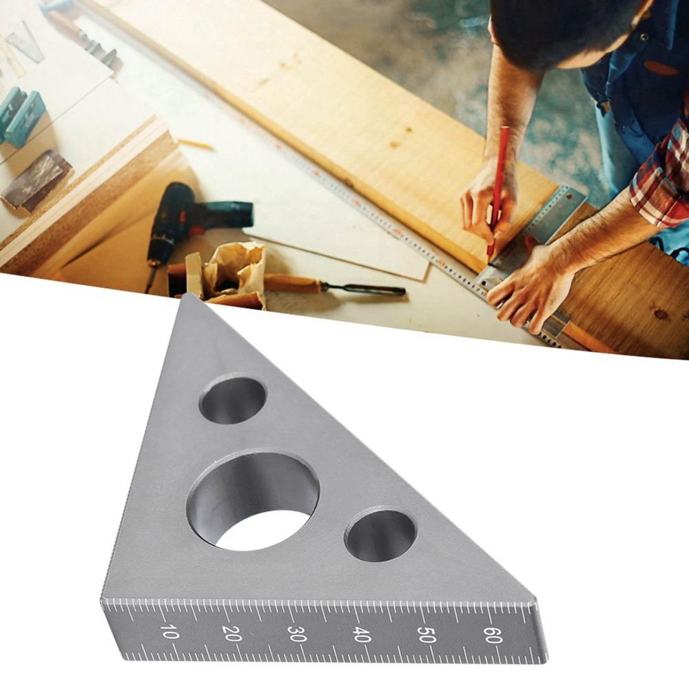 Aluminum Alloy Right Angle Ruler Layout Square  For DIY Woodworking Workshop