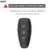 Silicone Car Remote Smart Key Case Cover For Ford Fiesta Focus 3 4 Mondeo Ecosport Kuga Focus ST Key Protector Fob Accessories