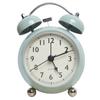 Metal Silent Non-Ticking Bedside Alarm Clock Vintage Twin Bell Desk Clock with Backlight for Heavy Sleepers, Kids