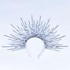 Unique Punk Snake Artistic Hair Band Spiked Head Accessory for Adults Hair Hoop with Metallic and Snake Cosplay Maid