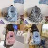 Fashion Leopard Print Pattern Letter Decoration Student Casual Backpack For Teen