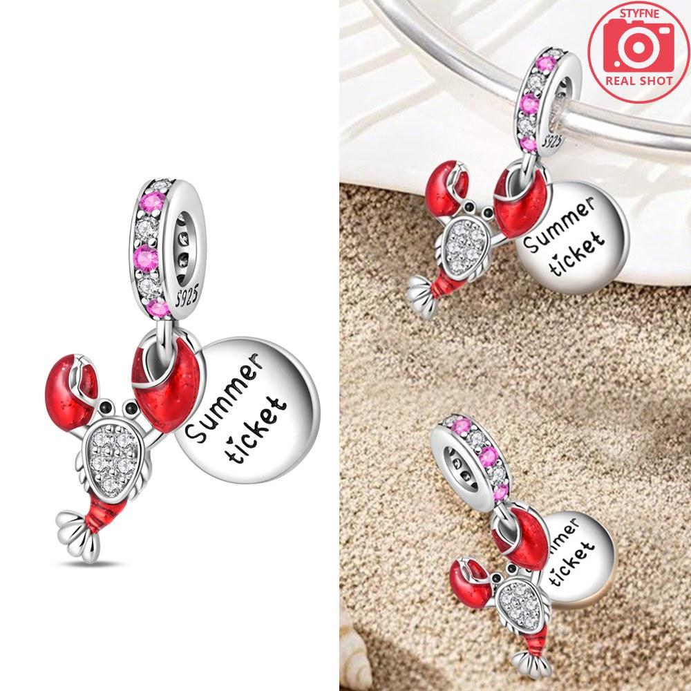 Blue Crab Red Lobster Charms Pendant Copper Colors For Charms Copper Colors Original Bracelet For Jewelry Making