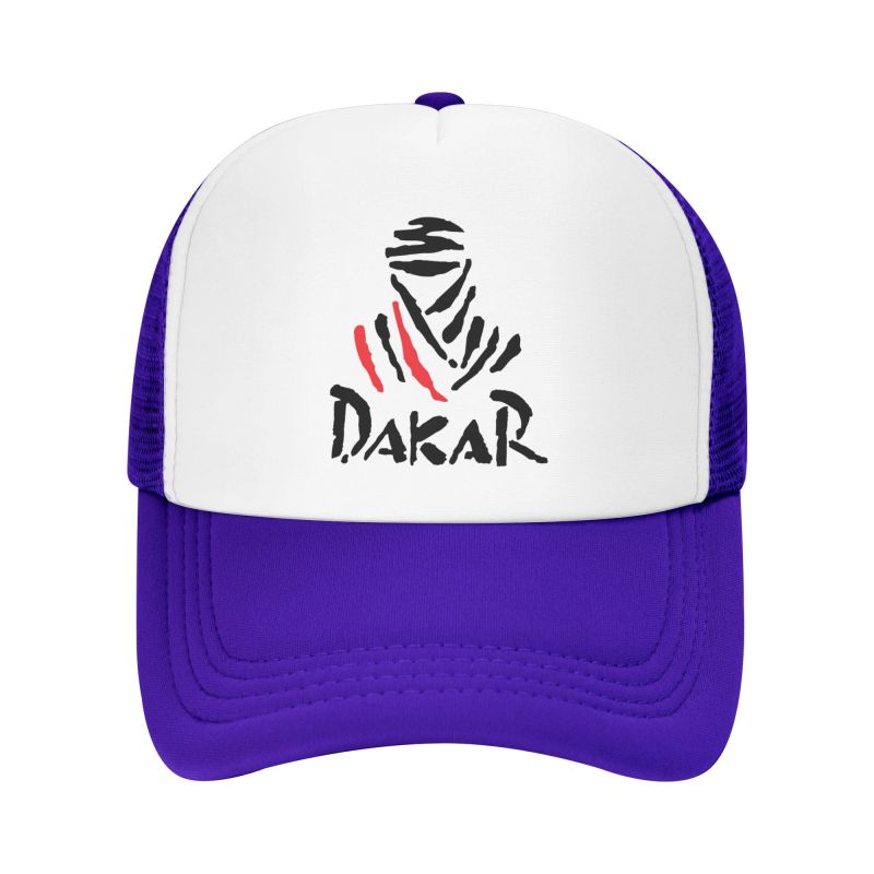 Dakar Rally Print Mesh Baseball Cap Unisex Adjustable Snapback Caps Summer Breathable Sun Visor Hat Trucker Hats