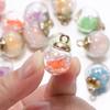 10Pcs Charms Luminous Transparent Glass Ball 16mm Pendants Crafts for DIY Earrings Necklace Jewelry Making Findings Accessories
