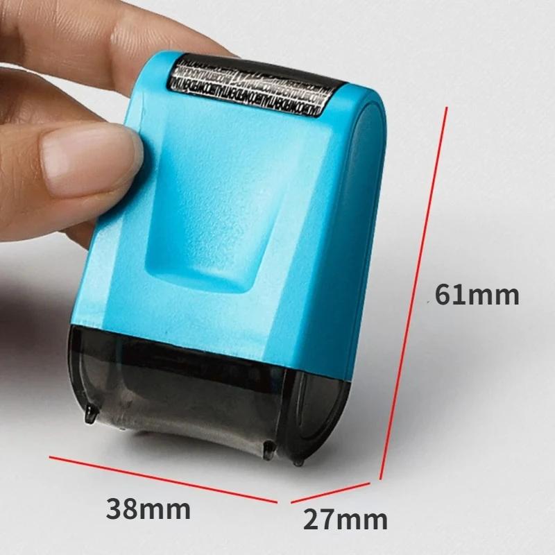 Roller Identity Theft Protection Stamp For ID Privacy Confidential Data Guard Rolling Stamps Reusable