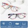Women Vintage Flowers Portable Ultra Light Frame Anti-Blue Light Eyeglasses Eye Protection Reading Glasses
