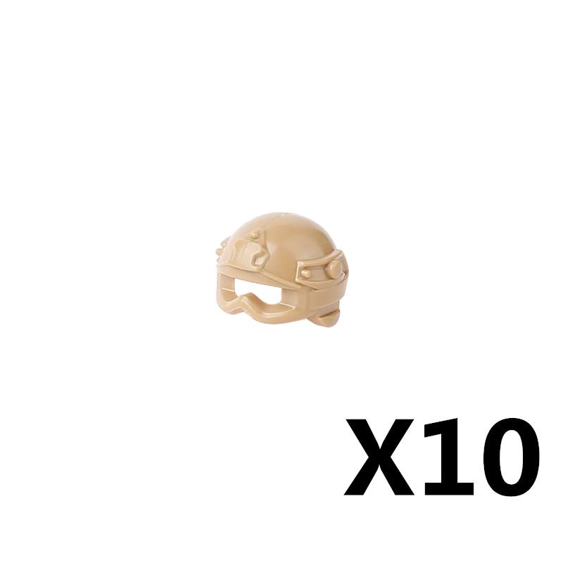 MOC Militärfigur Zubehör Bausteine Alpha SWAT Helm Weste Rucksack Knieschoner Nachtsichtgeräte Steine Spielzeug K017