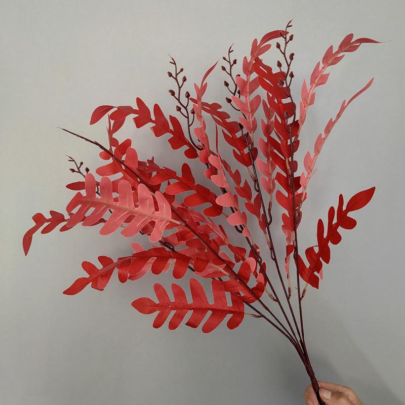 Shunran Dark Red Wine Artificial Wedding Flowers for Chinese Engagement Décor & Aisle Hanging Displays