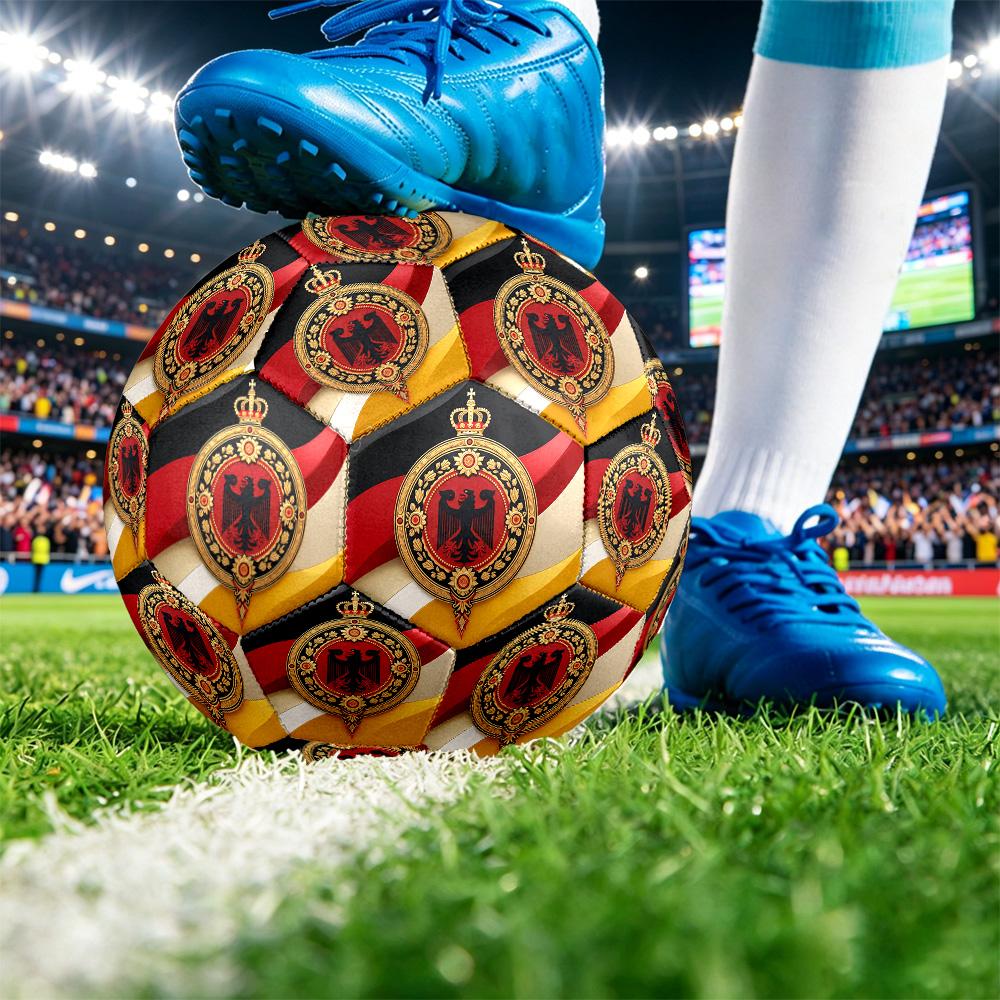 Balón de Fútbol de Bélgica Estampado Tamaño 5 Resistente al Desgaste Estándar para Entrenamiento de Adultos Regalo para Aficionados para Partido Deportivo en Interiores y Exteriores