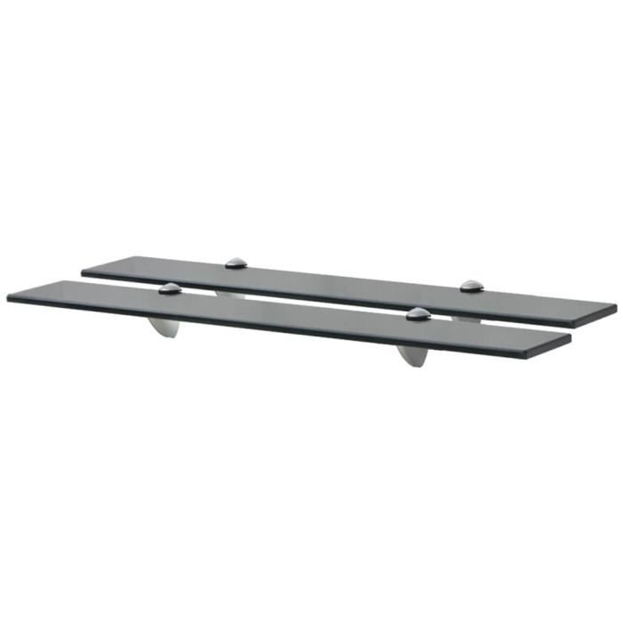 VidaXL Wall Shelves 2 Pcs Glass 70 X 10 Cm 8 Mm