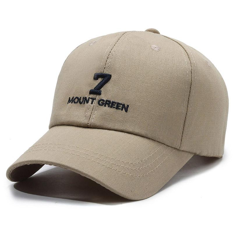 Mount 7 Embroidery Green Baseball Cap Peaked Caps Outdoor Sun Hat Gift Casual