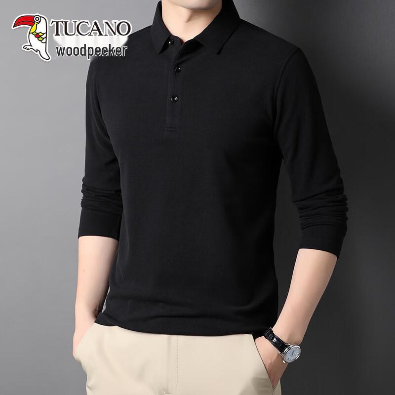 TUCANO Men's De Rong Thermal Long Sleeve Polo Shirt