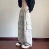 New Corduroy Tooling Casual Pants Men's Autumn Tie-dye Gradual Change Hong Kong Style Loose Men's Casual Pants