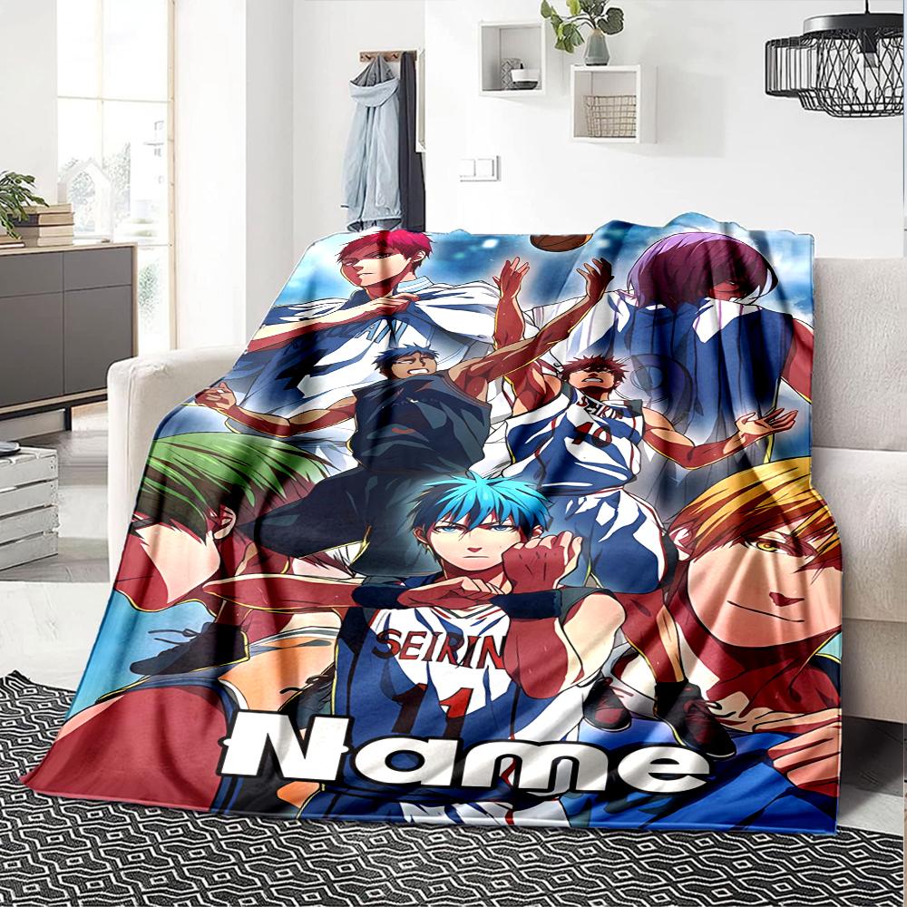 Customiz Name Personality Kuroko's Basketball Blanket Soft &Warm Sofa Office Bed Travel Lunch Break Blanket, Gift Suitable All Seasons