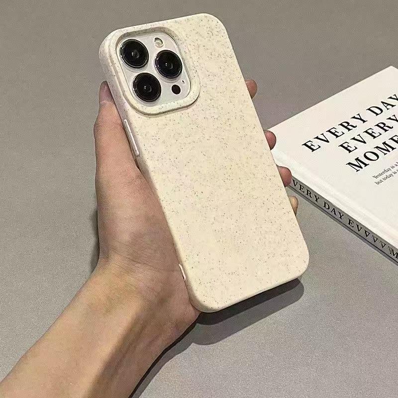 

Simple and Fashionable Wheat Shell Suitable for Apple Iphone16 15 14 13 12 11 Anti fall Couple Pure Color iPhone 16