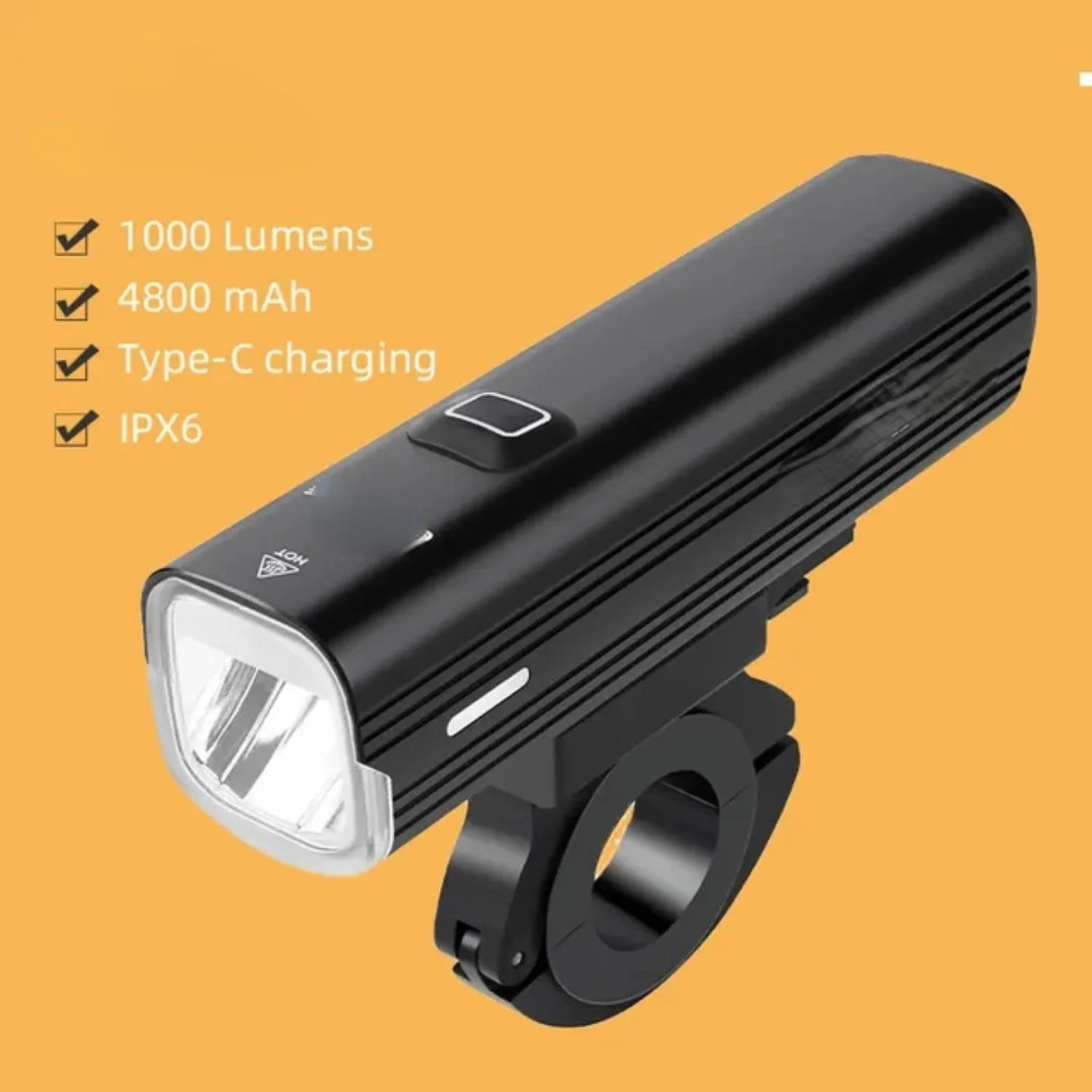 

Велосипедный фонарь 1000 люмен, велосипедная фара, аккумулятор, фонарик, руль, зарядка через USB, MTB, дорожная подсветка